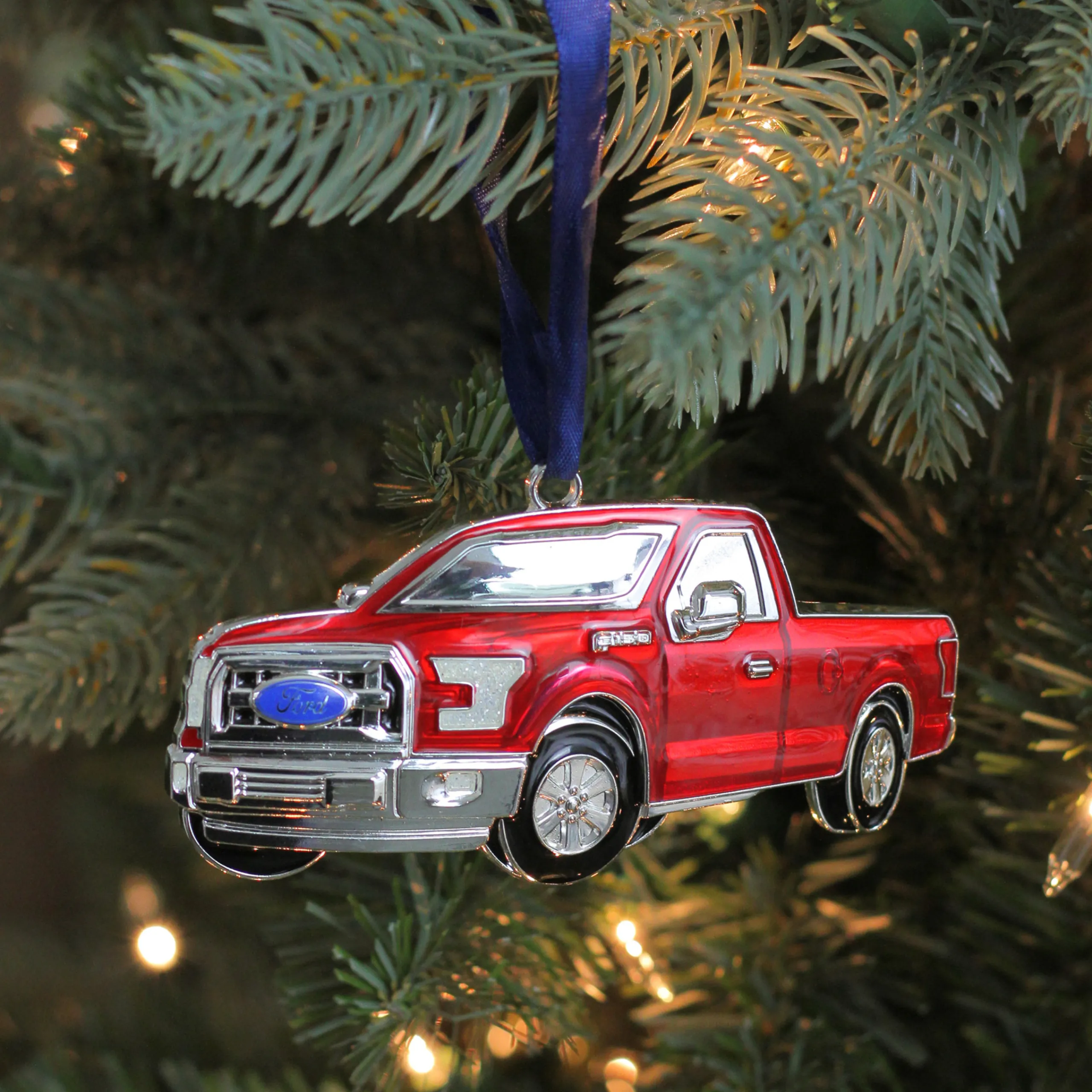 Northlight Transportation>4" Red Ford F-150 Pick Up Truck Christmas Ornament