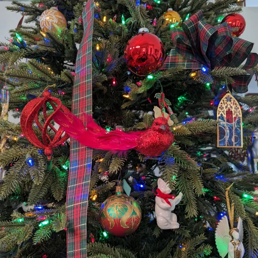 Northlight Animals>7" Red Glittered Bird With Feathers Christmas Clip On Ornament