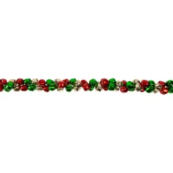 Specialty Garland*Northlight 5' Red, Green And Gold Jingle Bell Christmas Garland