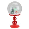 Snow Globes*Avon 8.75" Red Holiday Scene Pedestal Globe Tabletop Decoration