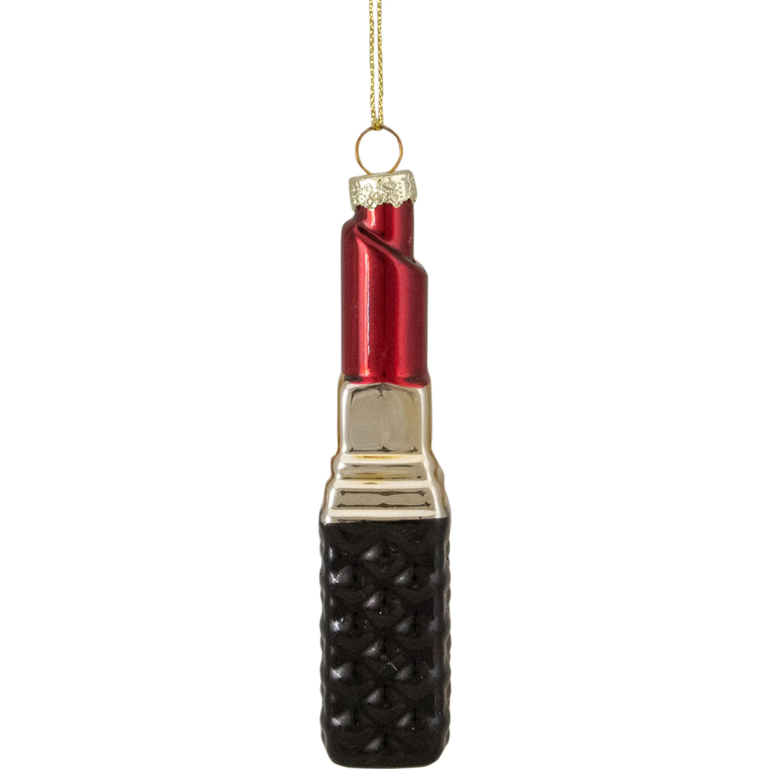 Northlight Fashion & Beauty>4.75" Red Lipstick Glass Christmas Ornament