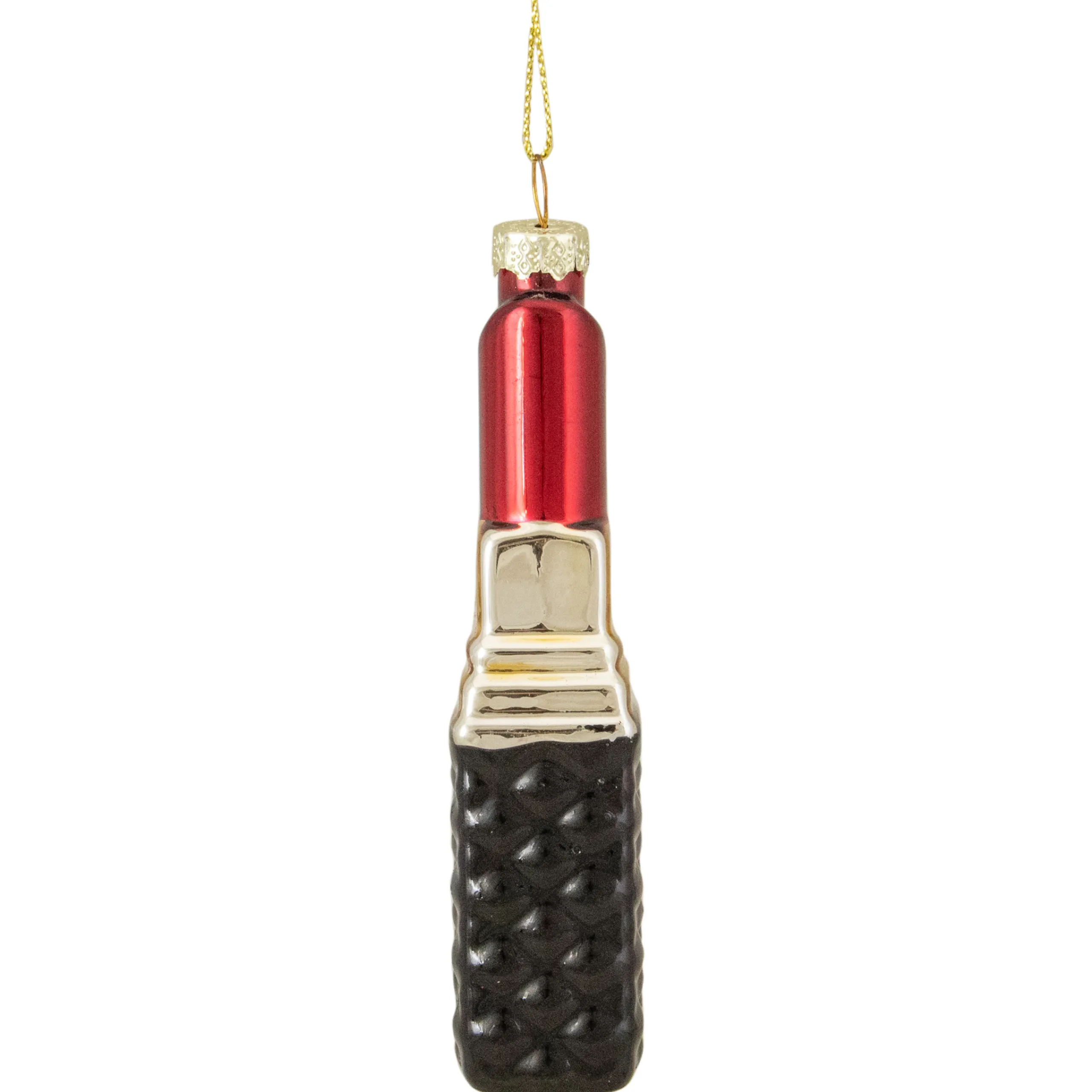 Northlight Fashion & Beauty>4.75" Red Lipstick Glass Christmas Ornament
