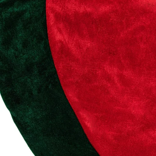 50 Inch And Larger*Northlight 60" Red Traditional Christmas Tree Skirt With Green Border Trim