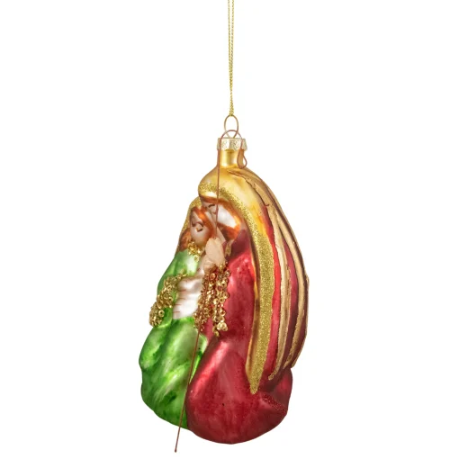 Northlight Nativity & Religious>6" Religious Holy Family Glass Nativity Christmas Ornament