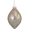 Northlight Pendants & Drops>5.25" Rose Gold Retro Ombre Glass Christmas Drop Ornament