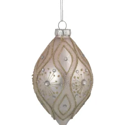 Northlight Pendants & Drops>5.25" Rose Gold Retro Ombre Glass Christmas Drop Ornament