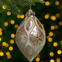 Northlight Pendants & Drops>5.25" Rose Gold Retro Ombre Glass Christmas Drop Ornament