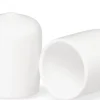 Window Wonder 3/4" Round White Vinyl End Cap Pipe Rubber Cover - 50 Count