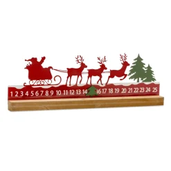 Advent Calendars*Melrose 23.5" Santa Sleigh Christmas Tabletop Countdown
