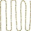 Beaded Garland*Northlight 9' Shiny And Matte Gold Beaded Christmas Garland, Unlit
