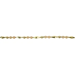 Beaded Garland*Northlight 9' Shiny And Matte Gold Beaded Christmas Garland, Unlit
