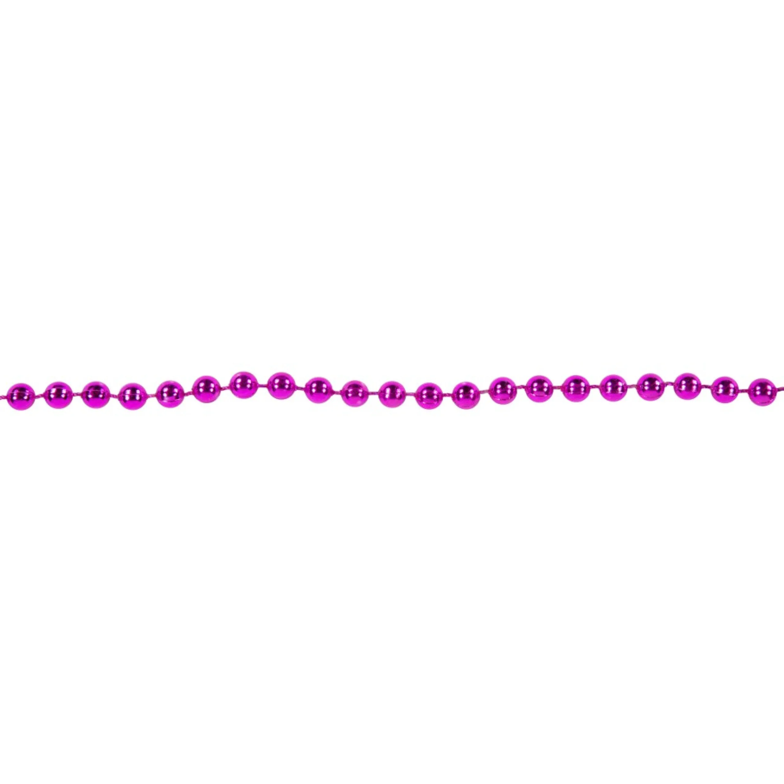 Unlit Garland*Northlight 15' Shiny Pink Beaded Christmas Garland, Unlit