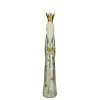 Nativities*A & B Floral 23.5" Silver And Gold Distressed Finish King Balthazar Wise Man Christmas Nativity Figurine