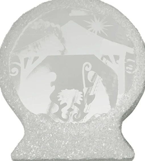 Nativities*Northlight 9.25" Silver Battery Operated Nativity Scene Christmas Tabletop Decor