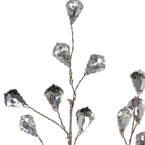 Sprays, Branches & Picks*Northlight 30" Silver Glittered Artifcal Christmas Twig Spray