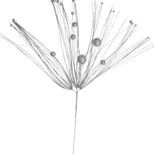 Sprays, Branches & Picks*Northlight 43" Silver Glittered Long Christmas Pick Decoration