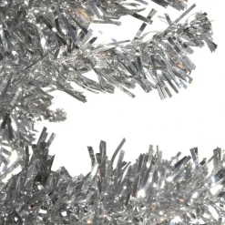National Tree Company 9 And 9.5 Feet Tall>9' Silver Pencil Tinsel Artificial Christmas Tree, Unlit