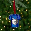 Northlight Occupations>3" Silver Plated Blue Scrubs Christmas Ornament With 11 European Crystals