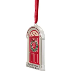 Northlight Inspirational>3" Silver Plated "First Christmas In Our New Home" European Crystal Christmas Ornament