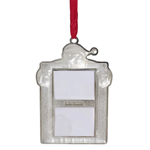 Northlight Santa Claus>3.5" Silver "Santa And Me" Photo Frame Christmas Ornament With Crystals