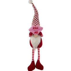 Northlight 23" Sitting Kiss Me Lips Valentine's Day Gnome