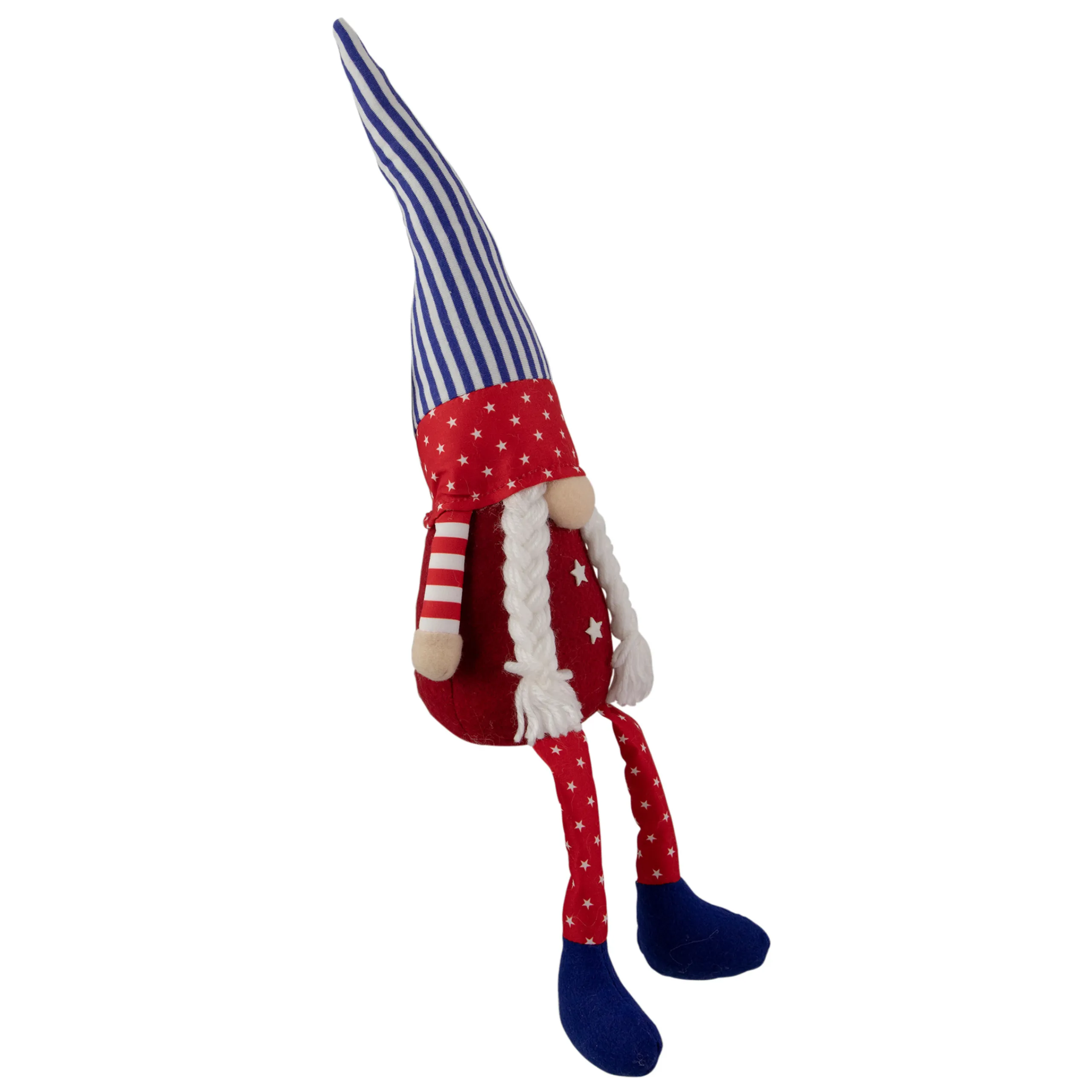 Northlight 17.75" Sitting Patriotic Girl 4Th Of July Gnome