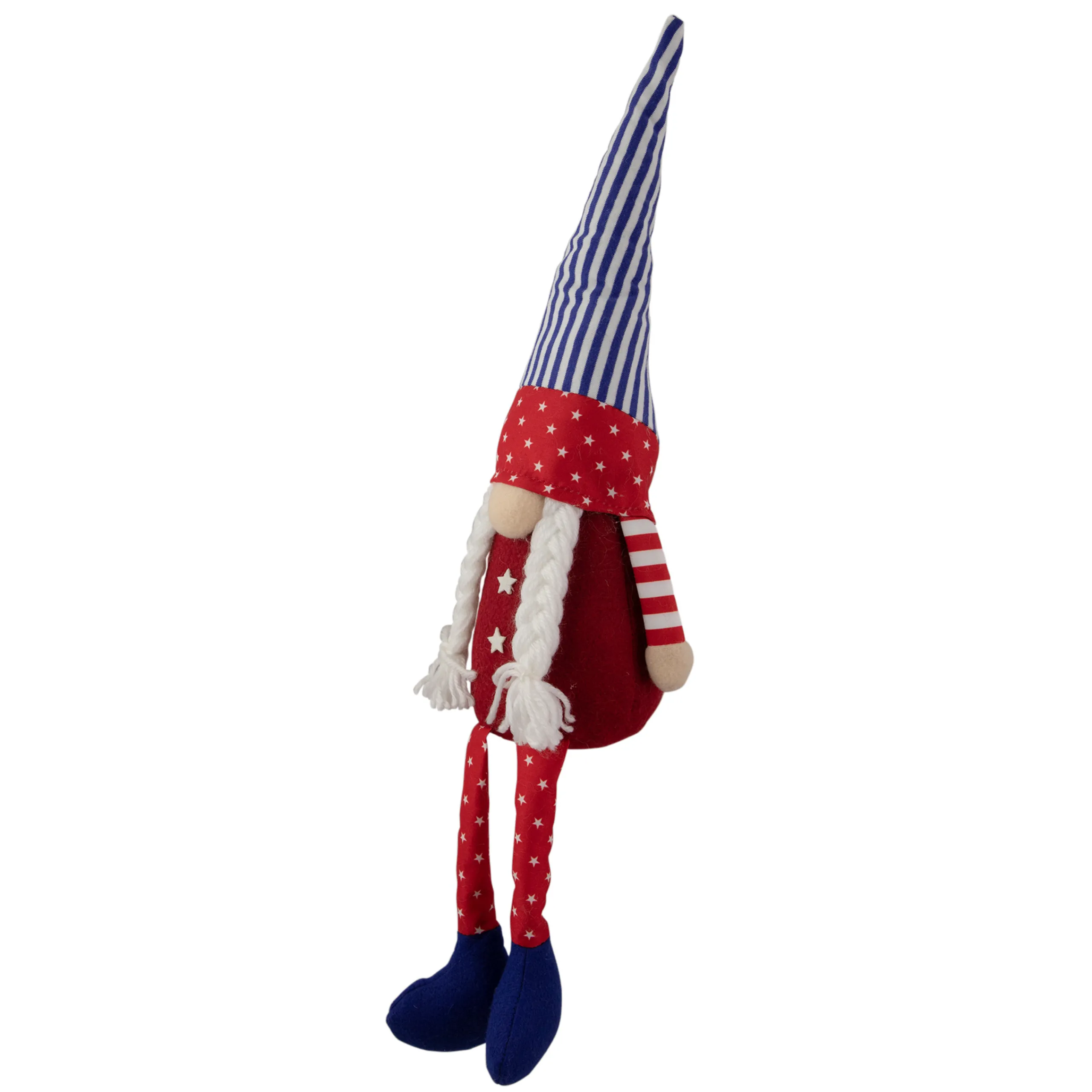 Northlight 17.75" Sitting Patriotic Girl 4Th Of July Gnome