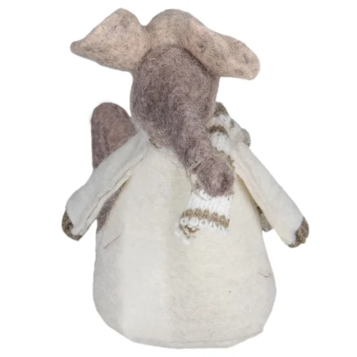 Table Top Pieces*Northlight 9.5" Sitting Plush Christmas Mouse Figure
