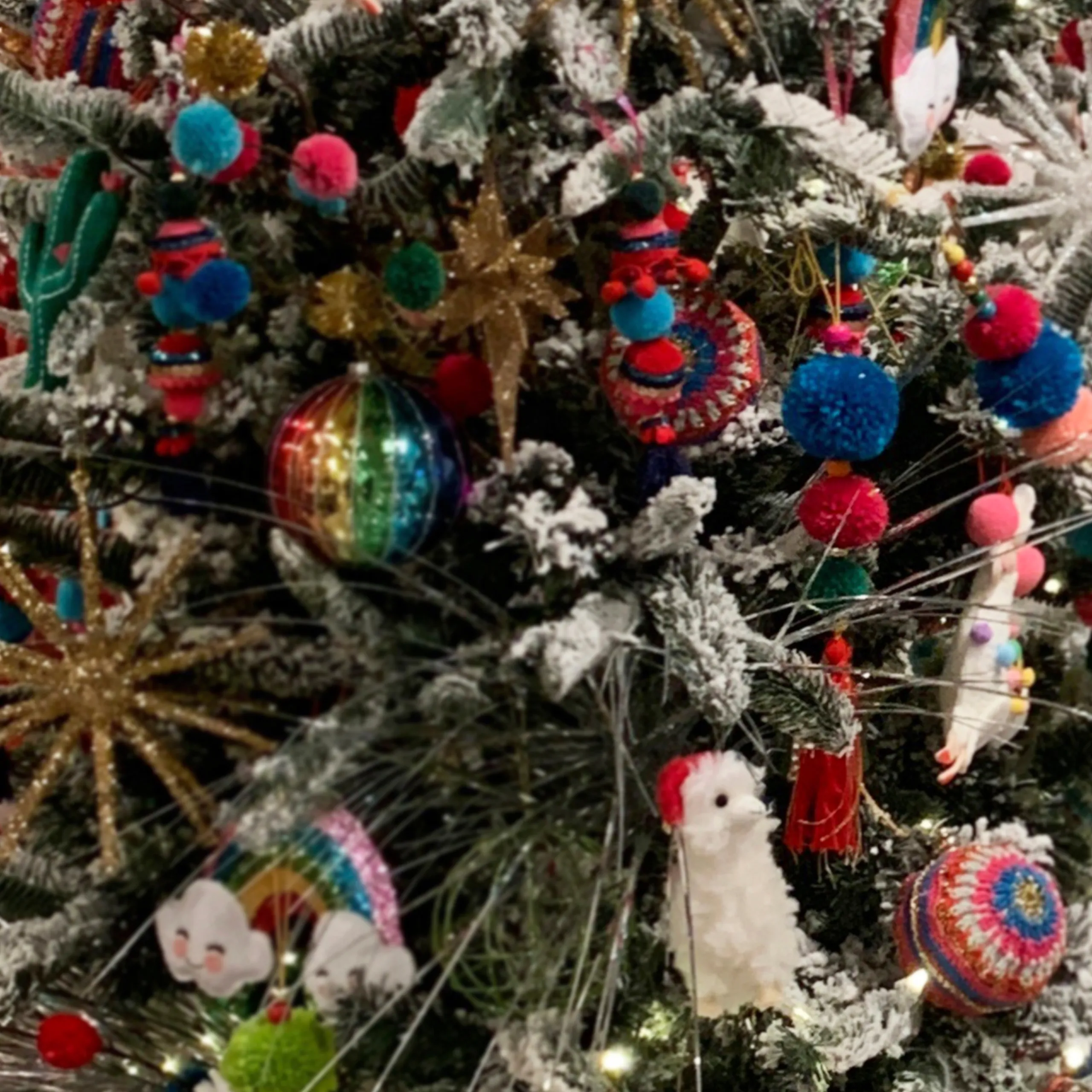 Northlight Pendants & Drops>10.25" Sky Blue And Pink Pom-Pom Hanging Christmas Ornament