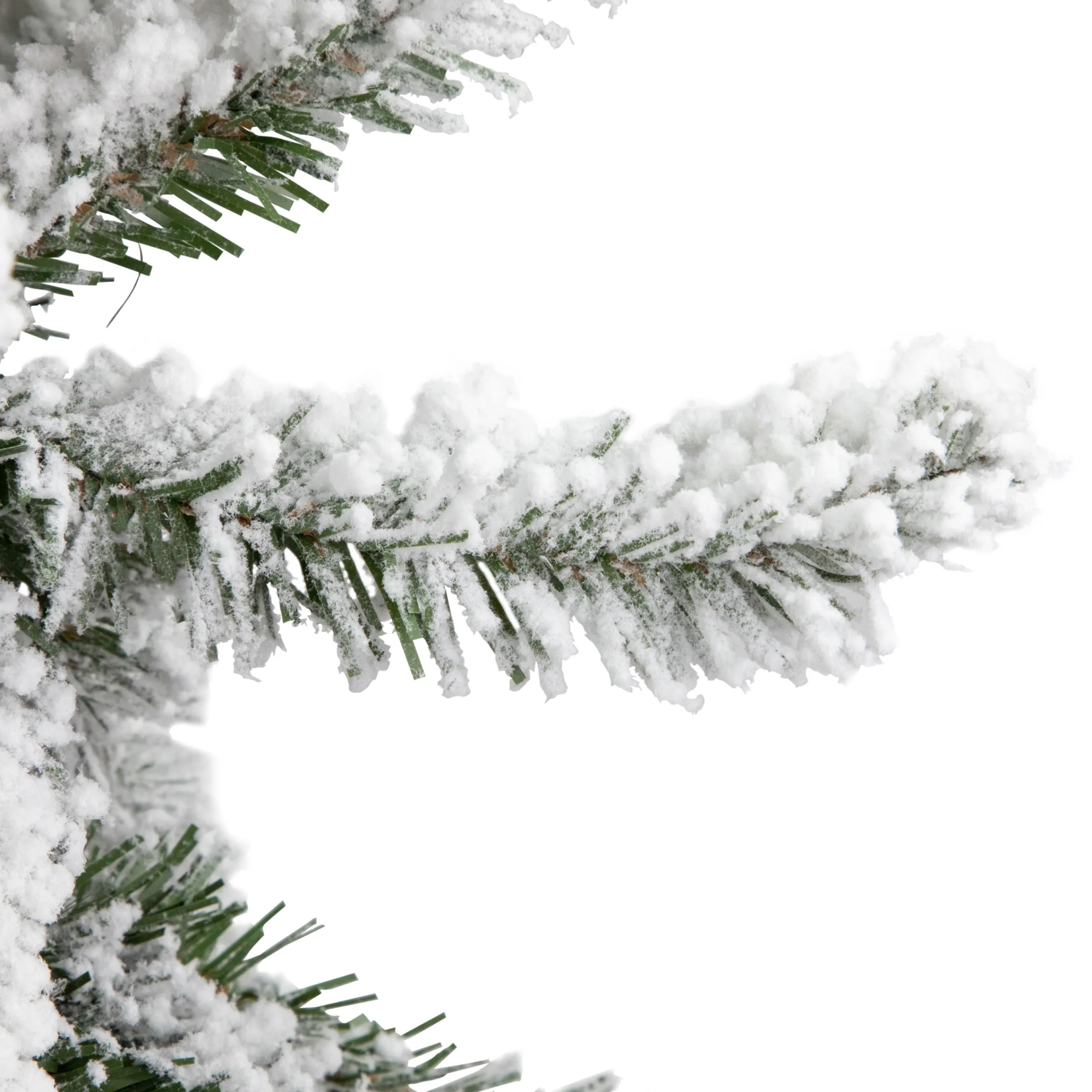 Northlight Alpine Trees>4' Slim Flocked Alpine Artificial Christmas Tree, Unlit