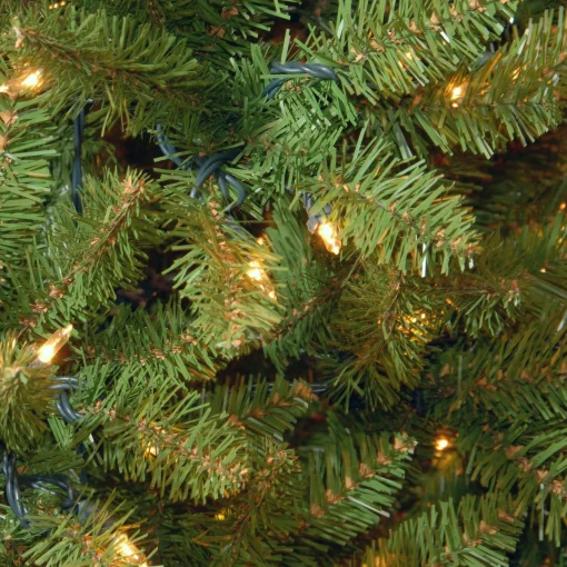 National Tree Company 10 To 14 Feet Tall>12' Slim Kingswood Fir Artificial Christmas Tree, Clear Lights