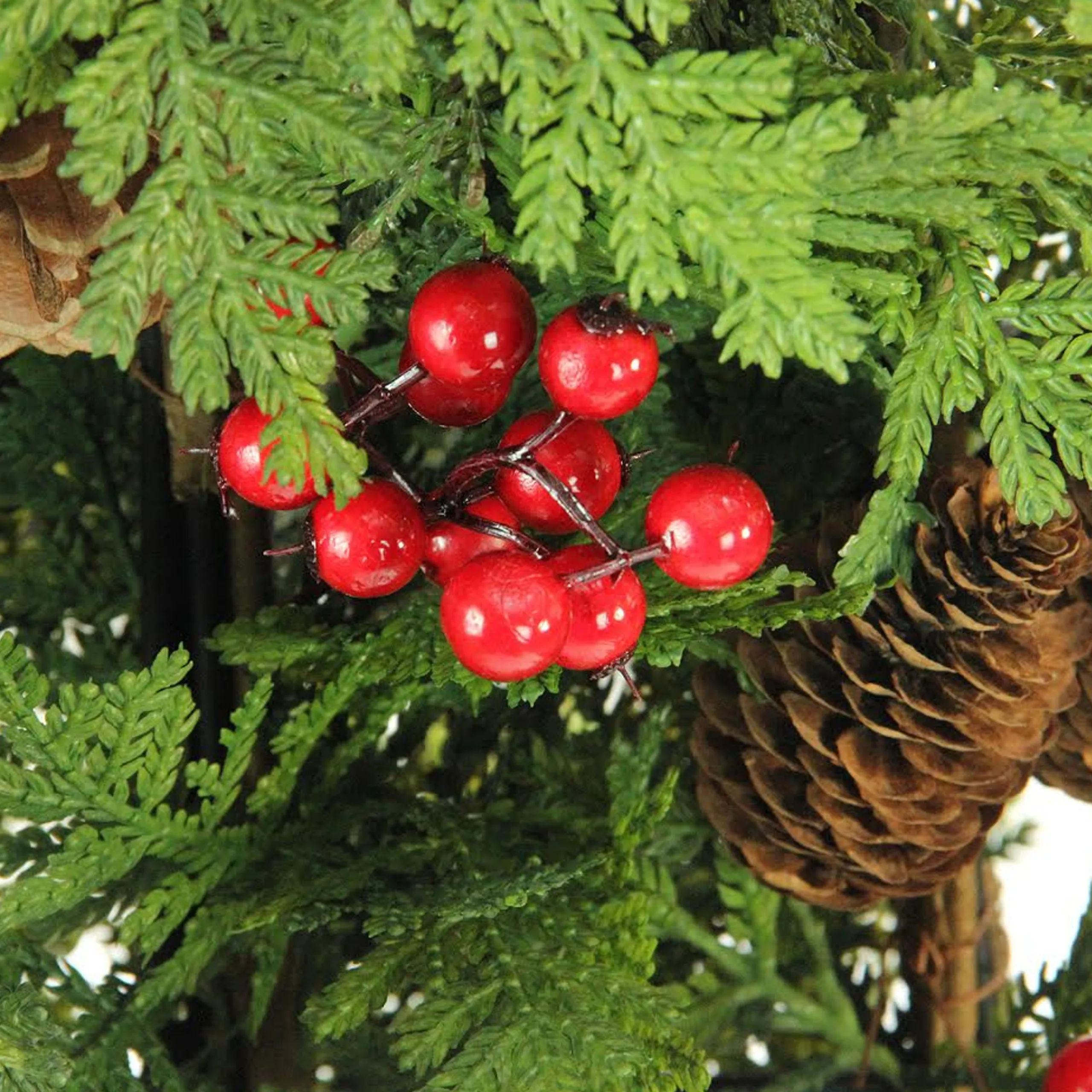 Allstate 5 And 5.5 Feet Tall>5' Slim Mixed Cedar Pine Entryway Artificial Christmas Tree - Unlit