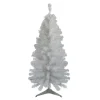 Northlight White Trees>4' Slim White Tinsel Artificial Christmas Tree - Unlit
