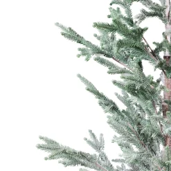 Northlight 5 And 5.5 Feet Tall></noscript>5' Snow Covered Slim Pine Artificial Christmas Tree With Jute Base– Unlit