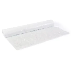 Showdown Displays 15' Snow White Contemporary Metallic Floral Sheeting Party Streamers