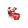 Plush Figures*Contemporary Home Living 9.5" Snowman In Earmuffs With Pot Holder Christmas Plush Figure