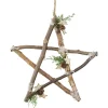 Wall & Door Decorations*Northlight 13.75" Snowy Pinecone Branch Christmas Star Wall Decor