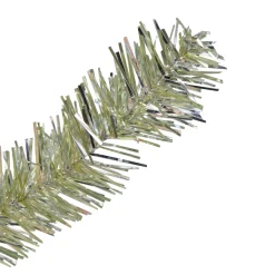 Northlight 4 And 4.5 Feet Tall>4.5' Soft Metallic Champagne Artificial Tinsel Christmas Tree - Clear Lights