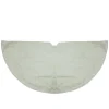 48 Inch And Smaller*Northlight 48" Solid White Quilted Christmas Tree Skirt With Velvet Trim