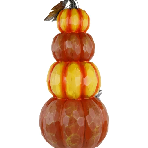 Northlight 18.25" Stacked Pumpkins 'Happy Harvest' Fall Outdoor Decoration