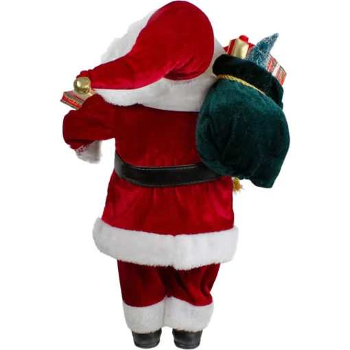Santa Figures*Northlight 12" Standing Curly Beard Santa Christmas Figure With Presents
