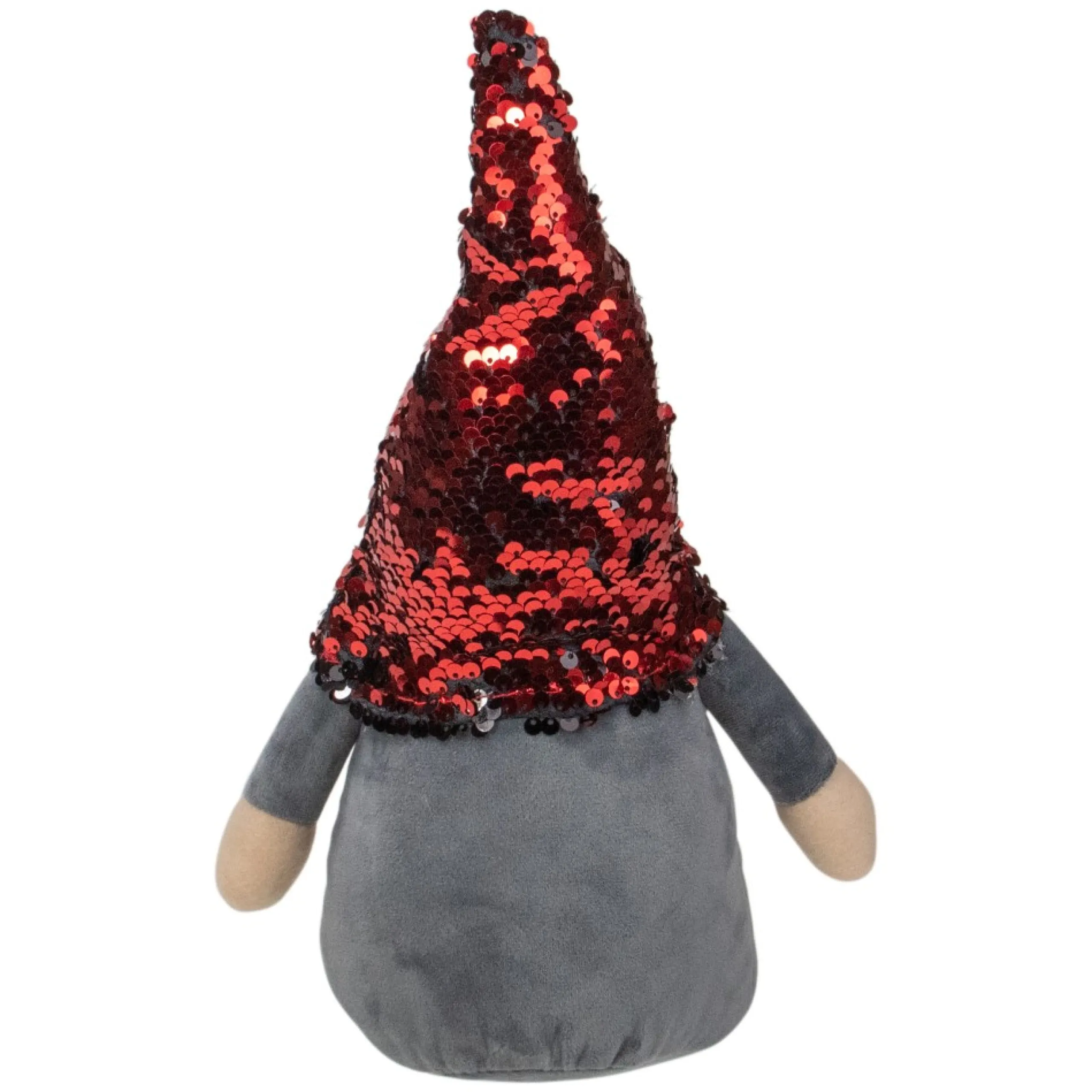 Gnomes*Northlight 11" Standing Gnome Christmas Decoration With Red Flip Sequin Hat