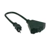 Stanley 2' Green 3-Outlet Power Block With 2 Power Cord Extender