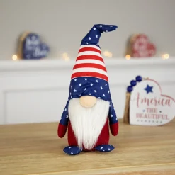 Northlight 9.5" Stars And Stripes Patriotic Usa Gnome Figurine