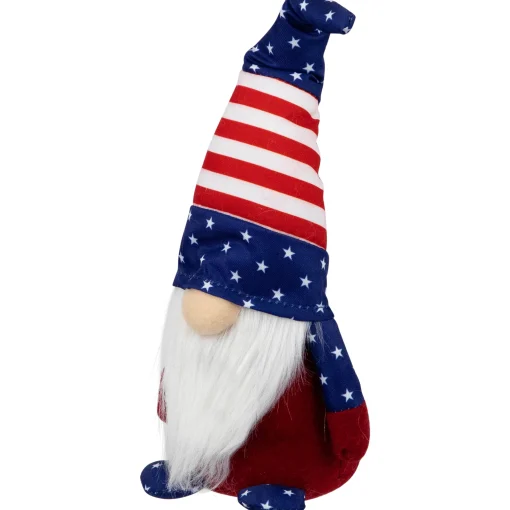 Northlight 9.5" Stars And Stripes Patriotic Usa Gnome Figurine