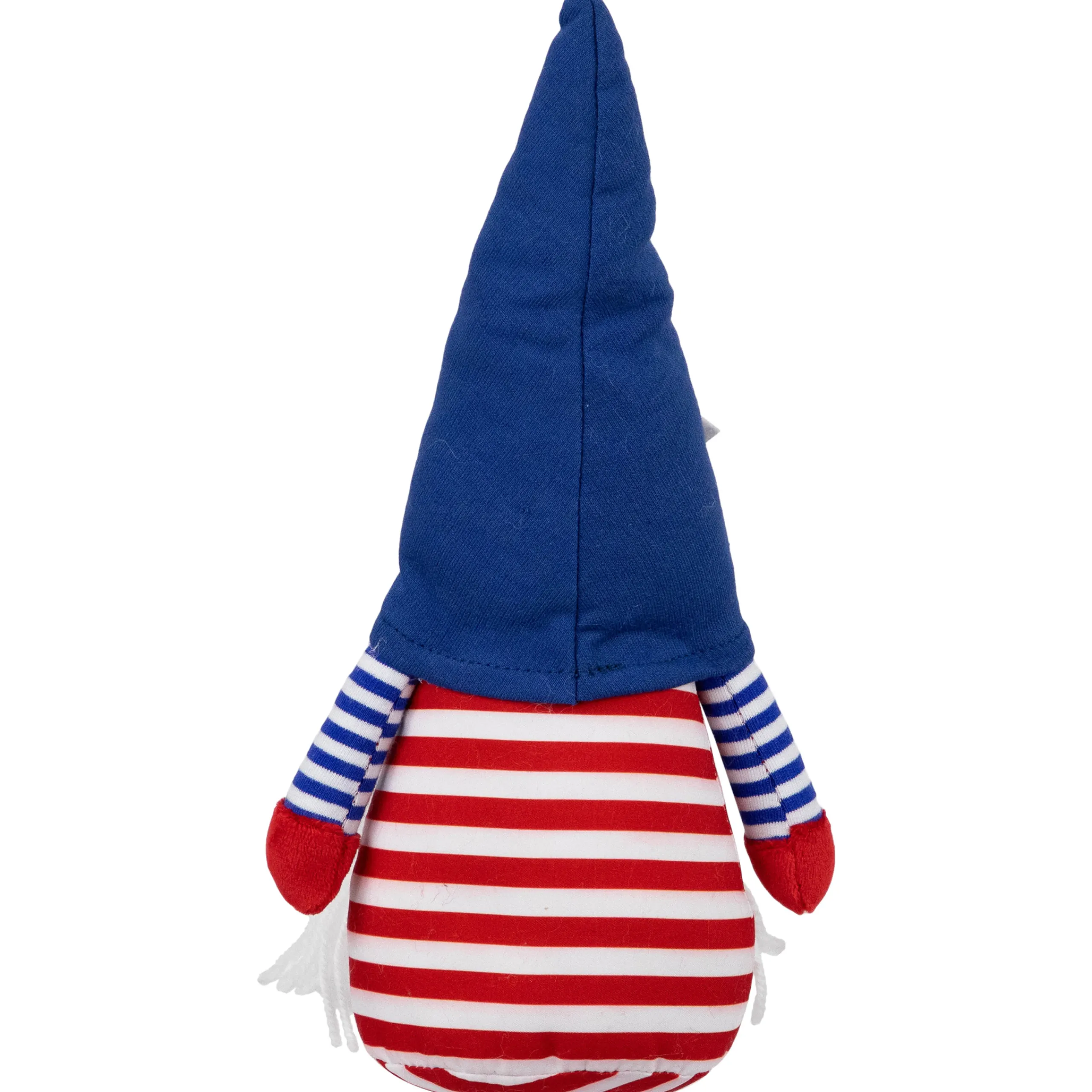 Northlight 10.5" Striped Blue And Red Americana Gnome Girl Patriotic Figure