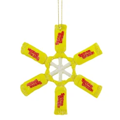 Northlight Licensed>4" Sugar Daddy Lollipop Snowflake Christmas Ornament