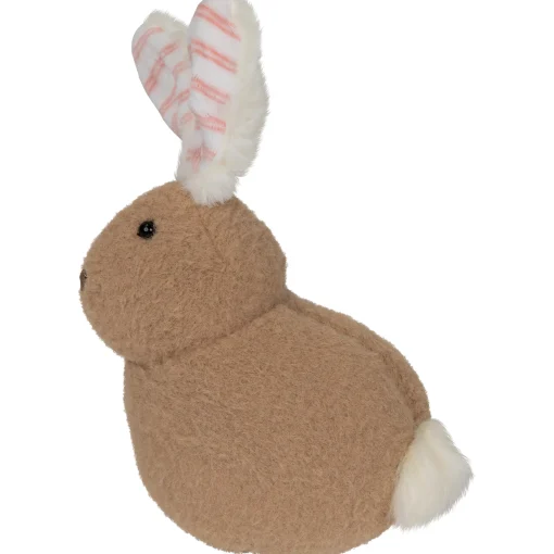 Northlight 9" Tawny Brown And White Plush Rabbit Easter Tabletop Figurine
