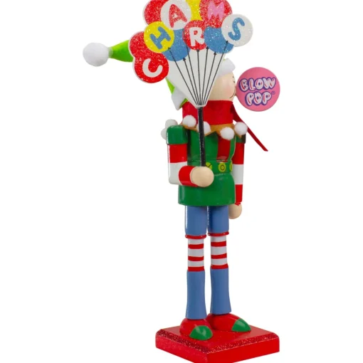 Table Top Pieces*Northlight 11" Tootsie Roll Charms Blow Pop Wooden Christmas Elf Figure