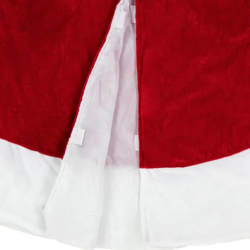 48 Inch And Smaller*Northlight 48" Traditional Red Merry Christmas Velveteen Tree Skirt